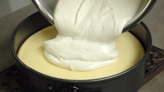 Adding the Sour Cream Topping