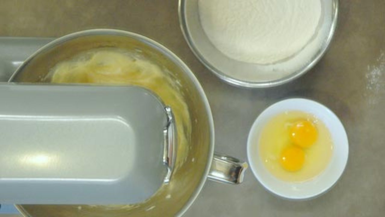 Adding the Eggs and Flour