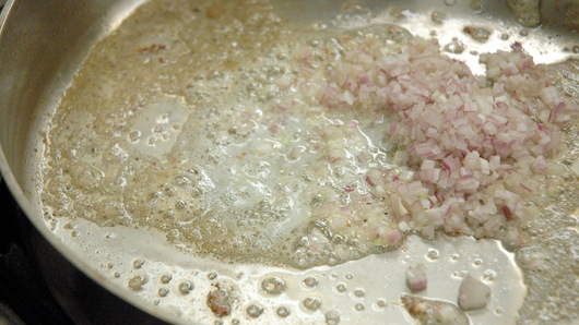 Starting the Pan Sauce