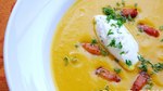 Roasted Pumpkin and Chickpea Soup