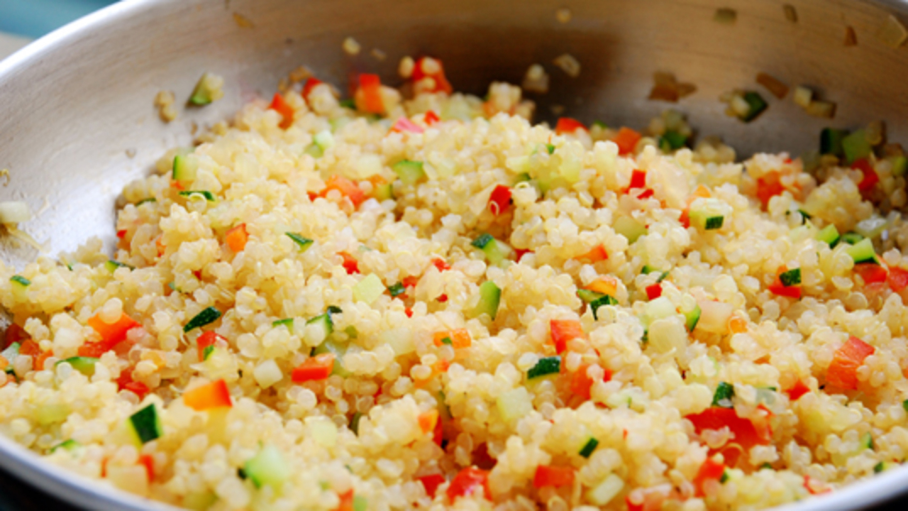 Preparing the Quinoa Mixture