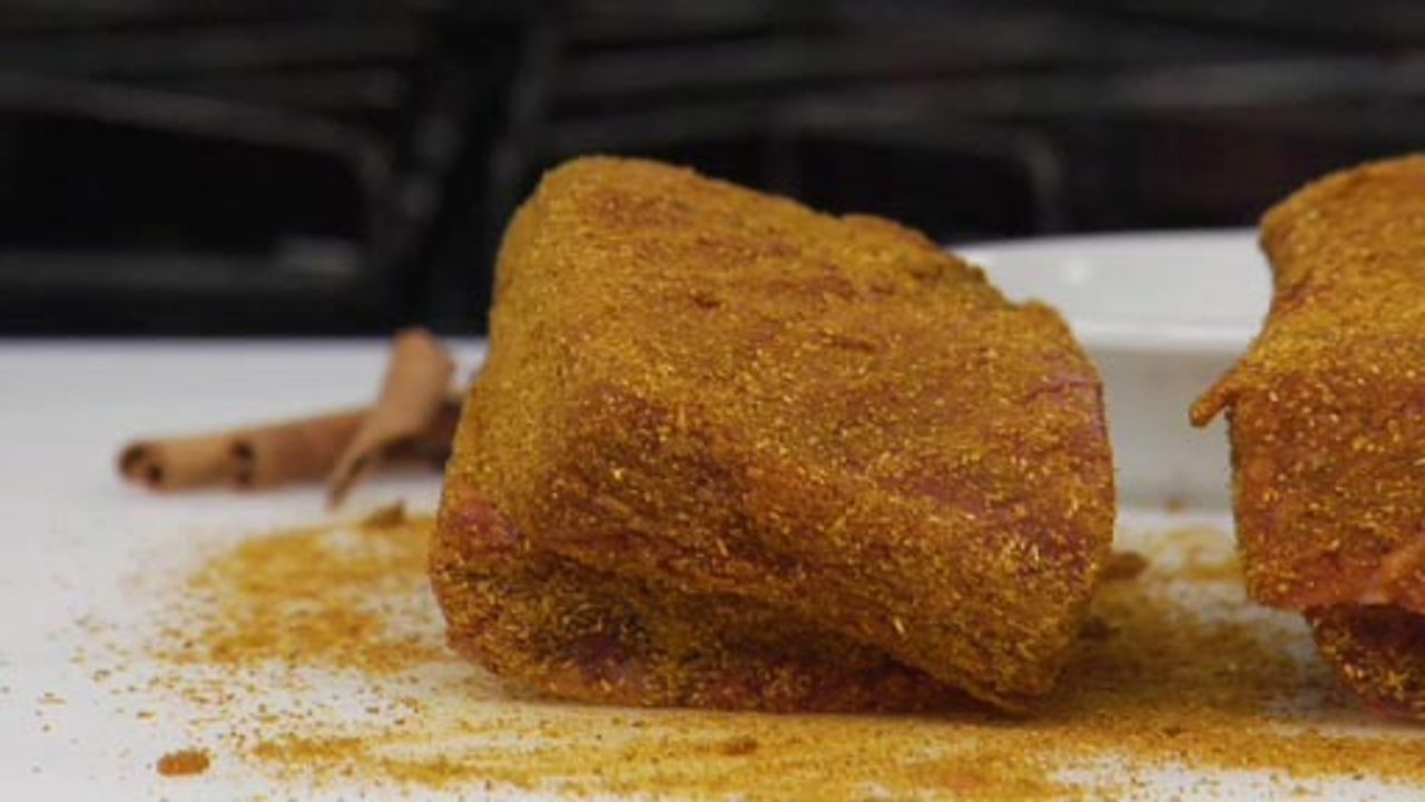 Searing Seasoned Foods