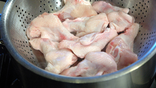 Preparing the Chicken Wings