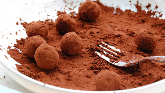 Shaping the Chocolate Ganache