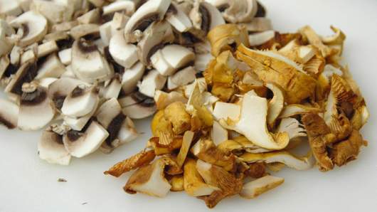 Preparing the Mushrooms