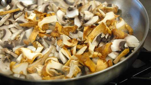 Sauteing the Mushrooms