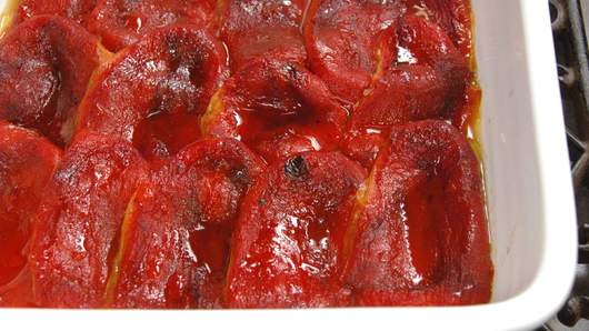 Baking the Peppers