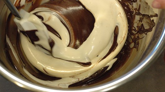 Folding the Eggs into the Chocolate