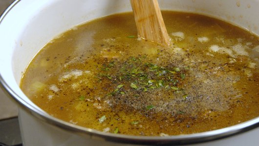 Adding the Stock and Seasoning