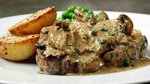 Steak Diane w/ Sautéed Potatoes & Peas