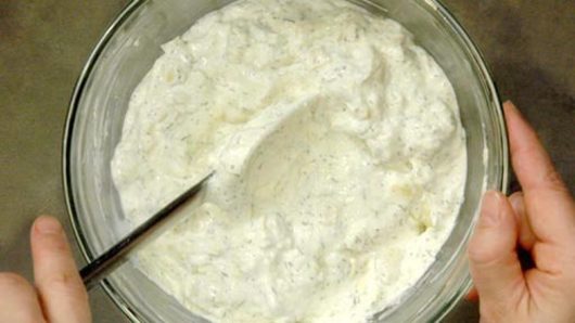 Making the Onion Dip 
