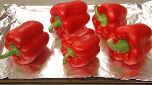 Roasting the Peppers 