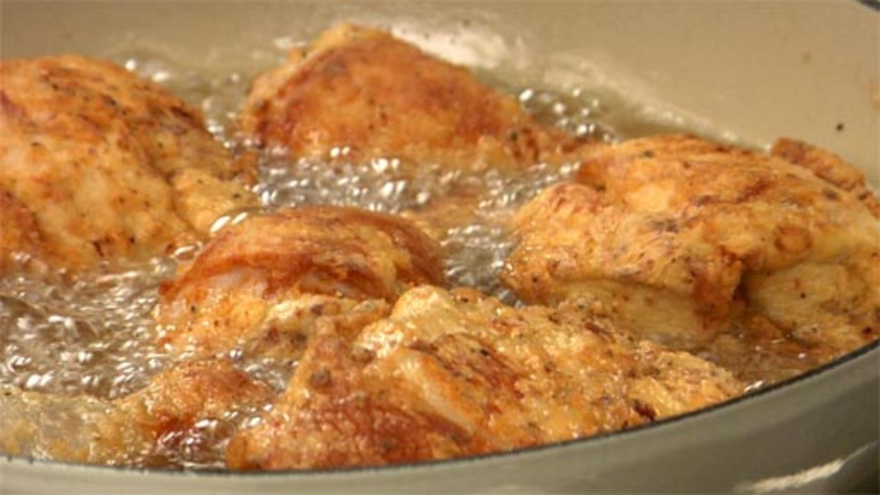 Minimizing Splattering Oil During Frying 