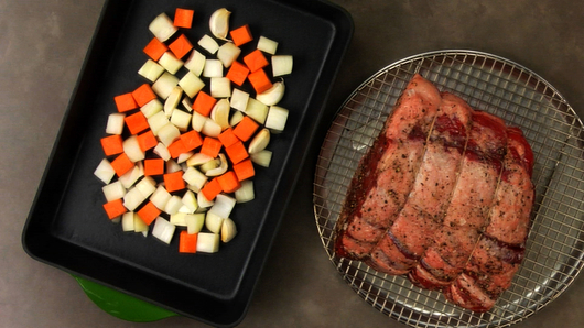 Preparing to Roast the Prime Rib