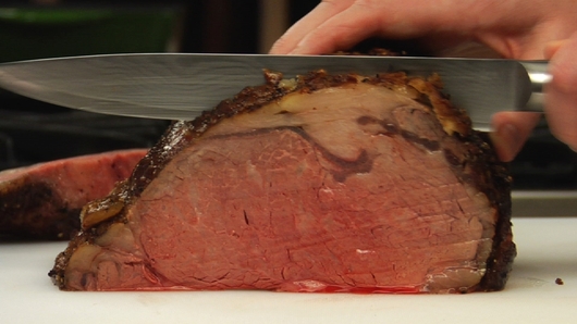 Carving the Prime Rib Roast