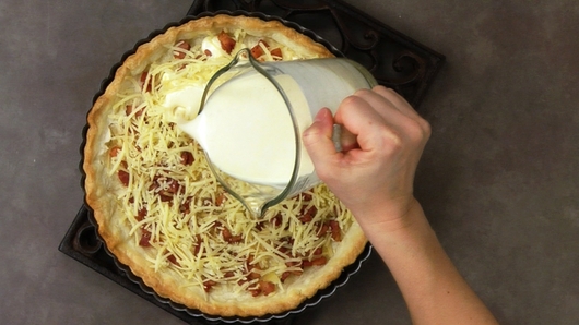 Making the Custard & Baking the Quiche