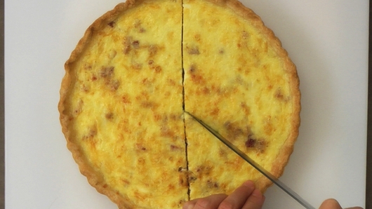 Serving the Quiche Lorraine