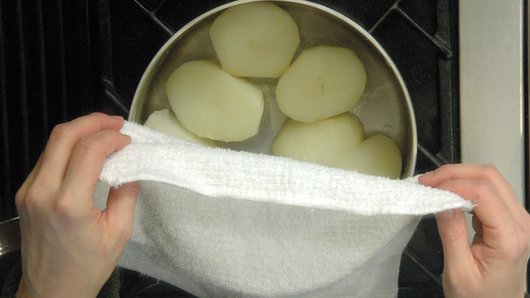 Drying the Potatoes