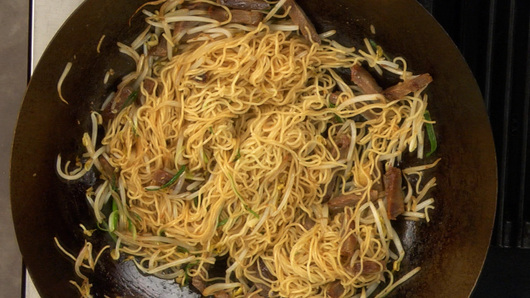 Stir-Frying the Chow Mein
