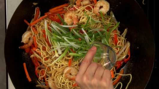 Stir-Frying the Dish