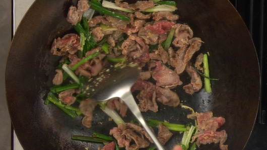 Stir-Frying the Dish