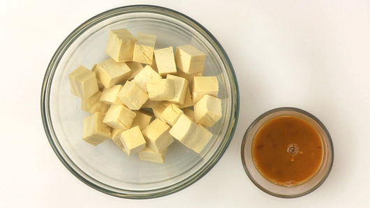 Marinating the Tofu