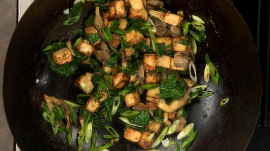 Stir-Frying the Dish 