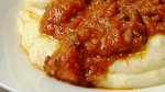 Sausage Ragu w/ Soft Polenta