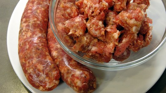 Preparing the Sausage 