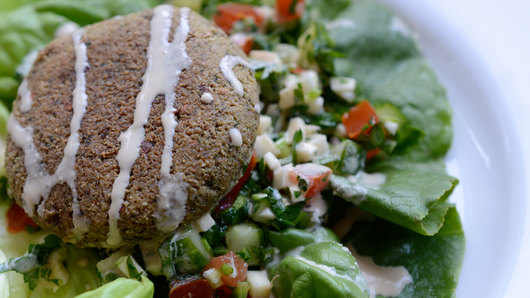 Serving the Falafels 