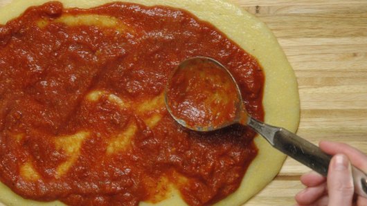 Adding the Tomato Sauce 