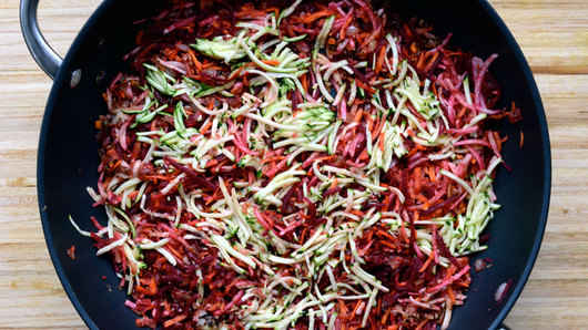 Cooking the Burger Mixture 