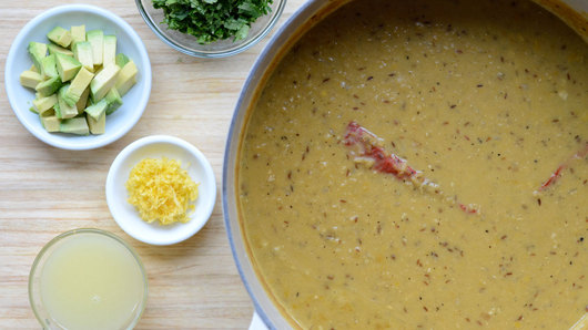 Cooking & Finishing the Soup 
