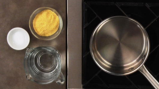 Making the Polenta