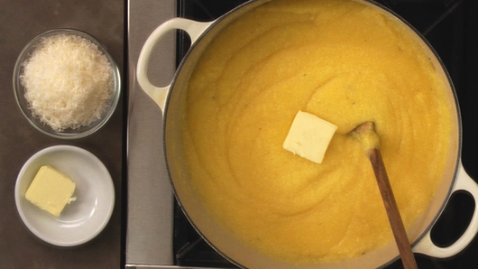 Finishing the Polenta 