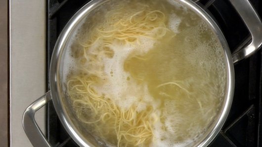 Cooking the Chow Mein Noodles 