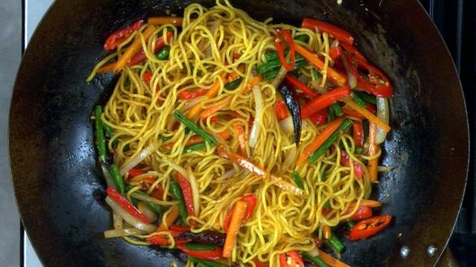 Stir-Frying the Dish 