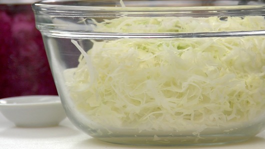 Preparing the Kimchi for Storage