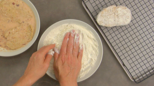Preparing the Fried Chik’n