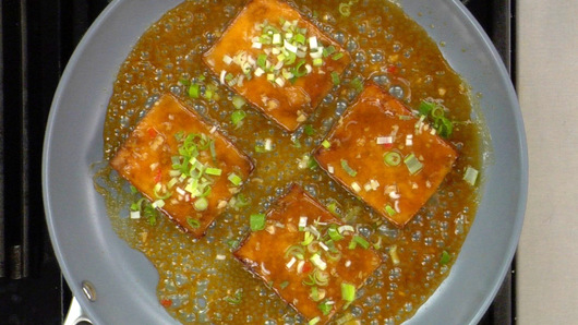 Frying the Tofu 