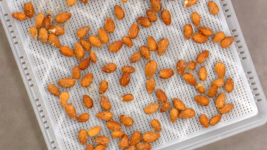 Dehydrating the Almonds