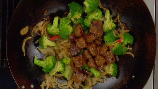 Stir-Frying the Dish
