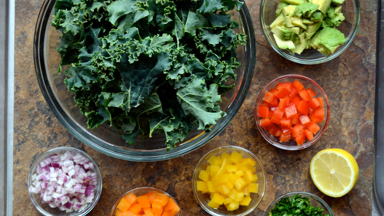 Preparing the Salad 