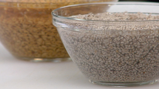 Soaking Flax & Chia Seeds