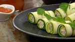 Raw Zucchini Cannelloni w/ Almond Pâté