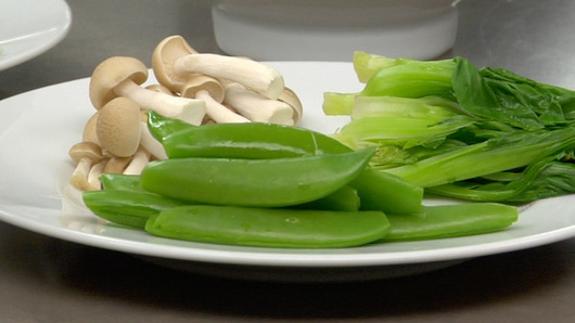 Blanching the Vegetables