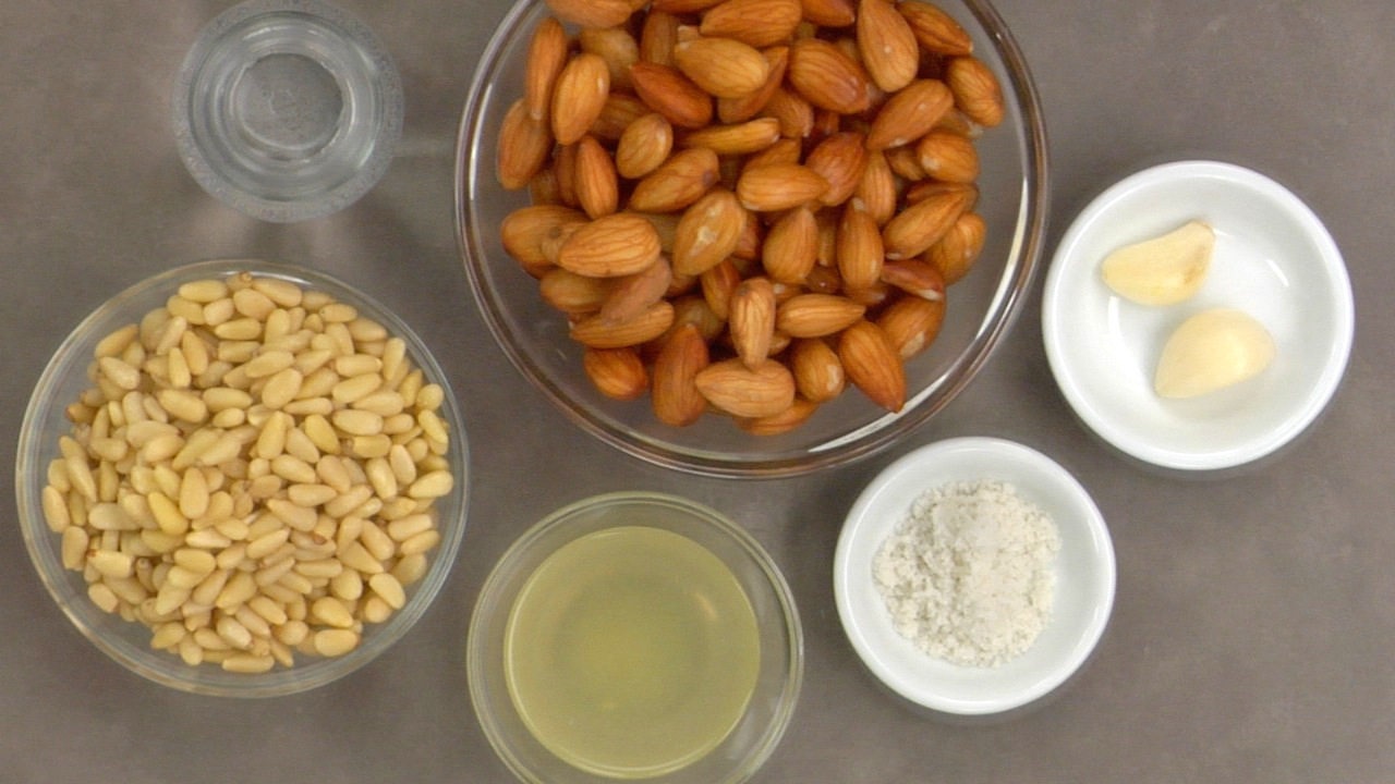 Preparing the Almond Pâté