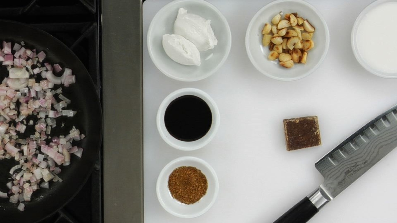 Making the Peanut Sauce