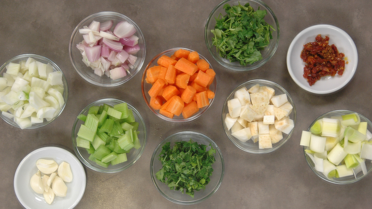 Preparing the Vegetables 