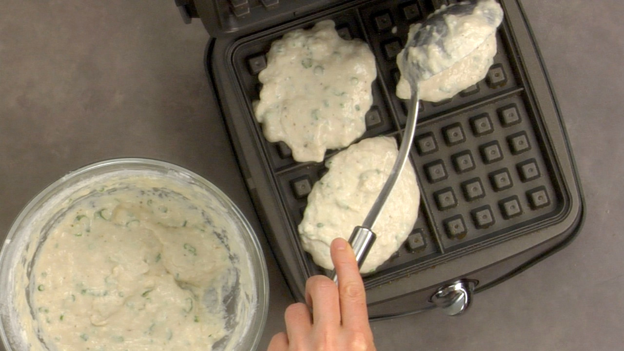 Preparing the Waffles